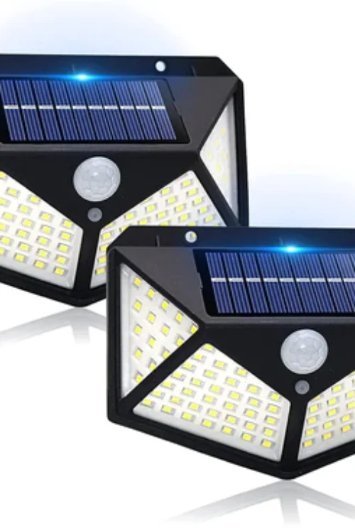 Solar Motion Sensing LED Light with 100 LEDs (Upgraded)